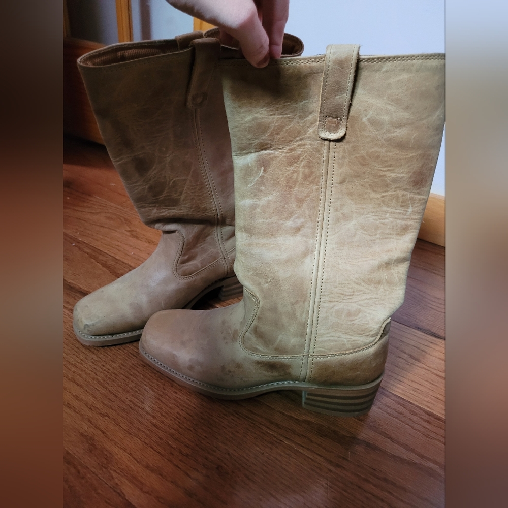 Tan boots